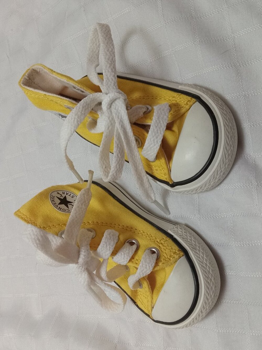 Small yellow sneakers, Converse, 4 1/2 inches, 2005